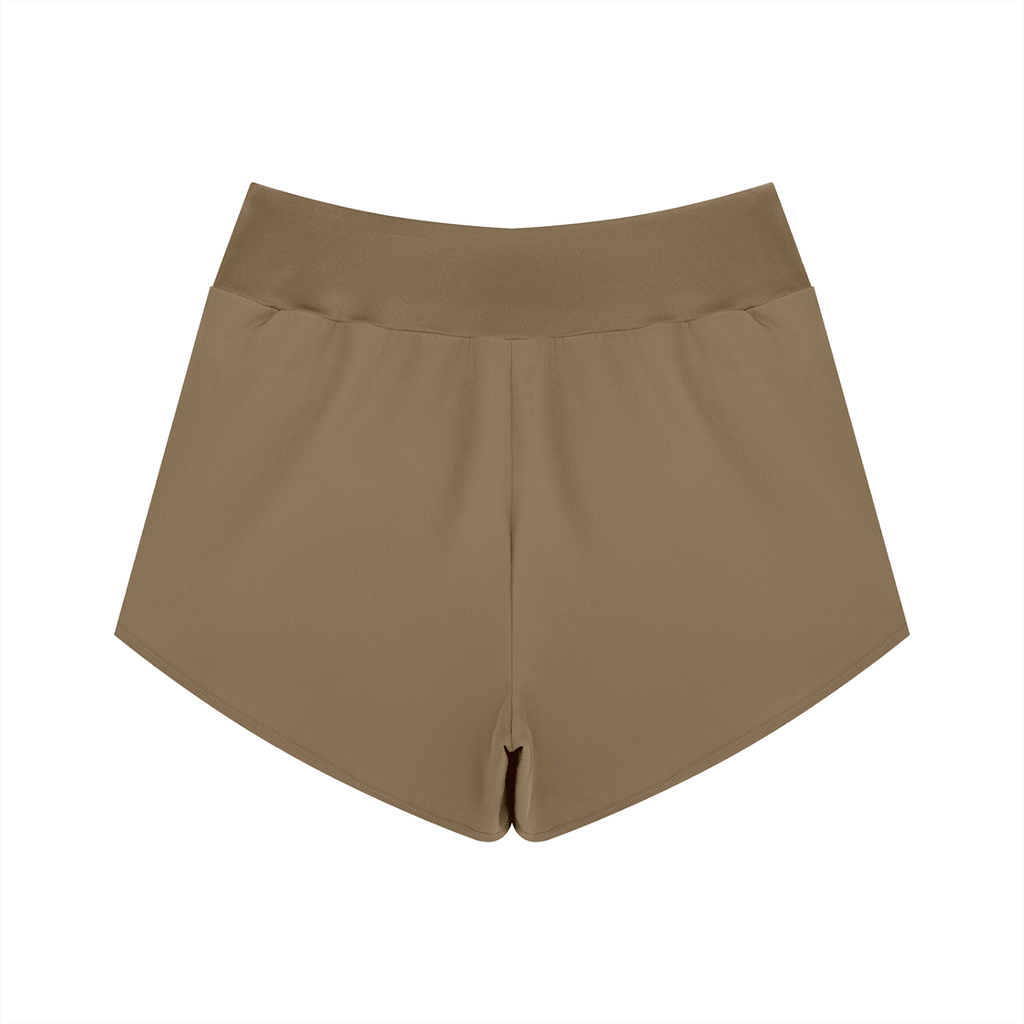 Pantaloncini Yoga Donna – Vita Alta, Tessuto Tecnico Elasticizzato