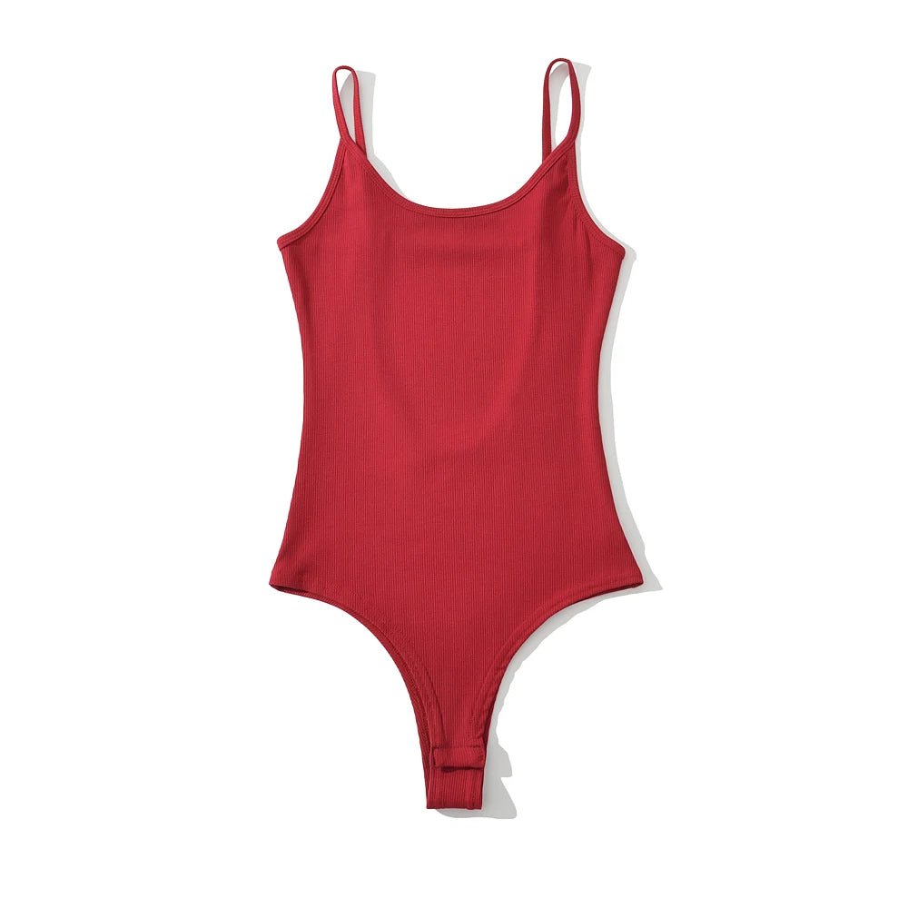 Bodysuit Schiena Scoperta Donna – Top Slim Fit Sexy Y2K Stile Club